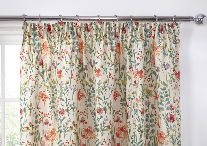 Amaryllis Pencil Pleat, Multi - Ready Made Curtains - Image 9